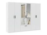 Drehtürenschrank Milos 6T1S2S Weiß