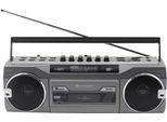 Soundmaster Digitalradio (DAB+) »SRR80TI«, Display, Kassettendeck, Mikrofon, SD-Kartenslot, Senderspeicher