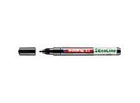 Lackmarker Edding 51 EcoLine, Schreibfarbe Schwarz, Rundspitze, Strichstärke 1-2 mm, mit Kappe, wasserbasiert, nachfüllbar, 10 Stück