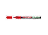 Lackmarker Edding 51 EcoLine, Schreibfarbe Rot, Rundspitze, Strichstärke 1-2 mm, mit Kappe, wasserbasiert, nachfüllbar, 10 Stück