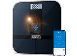 Renpho Körper-Analyse-Waage »Elis Solar 2 Smart Body Scale A020«, Smarte Solar-Körperanalysewaage mit 13 Körpermessungen