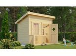 Spielhaus NORDIC HOLZ "FLIPP", beige (natur), B:230cm H:188,1cm T:190,6cm, Holz, Spielhäuser, Spielhaus, BxTxH: 230x191x188 cm