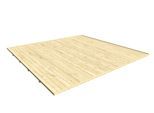 Gartenhaus-Fußboden NORDIC HOLZ "FELIX_FYNN 3", beige (natur), B:294cm H:2,8cm T:294cm, Massivholz, Gartenhaus-Fußböden, passend für die Gartenhäuser Finn und Felix