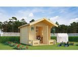 Spielhaus NORDIC HOLZ "PINOCCHIO", beige (natur), B:219,4cm H:188,1cm T:270cm, Holz, Spielhäuser, Spielhaus, BxTxH: 219x270x188 cm