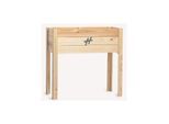 VCM Holz Hochbeet rechteckig, stehender Pflanzkasten für Garten Terrasse Balkon - H. 78 x B. 80 x. T. 38 cm
