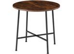 tectake® Esstisch, Industrial Style, rund, 80 x 76 cm