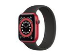 Apple Watch Series 7 (2021) GPS + Cellular 41 mm - Aluminium Rot - Sportarmband Schwarz