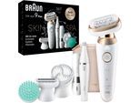 Braun Epilierer »Silk-épil Flex SkinSpa 9 9-681«, All-In-One Set, FaceSpa-Epilierer & Mini-Rasierer für das Gesicht