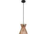 Hängeleuchte Naturm in Natur/Schwarz max. 25 Watt