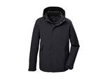 Funktionsjacke KILLTEC "KOW 4 MN JCKT", Herren, Gr. 3XL, grau (anthra), Obermaterial: 100% Polyester.Futter: 100% Polyester.Füllung: 100% Polyester, Jacken Funktionsjacke, Wasser- und winddichte Herrenjacke, atmungsaktiv, abnehmbare Kapuze