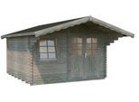 Gartenhaus PALMAKO "Sally", grau, Fußboden im Gartenhaus, ohne Dacheindeckung, Massivholz, Gartenhäuser, Gartenhaus, 12,3 qm