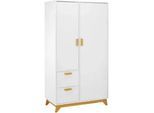 Drehtürenschrank Milan Weiß ca. 100x180x52 cm