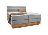 Boxspringbett Marissa in Platinfarben ca. 160x200cm
