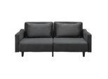 Schlafsofa Sandro Dunkelgrau Webstoff