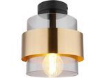 Deckenleuchte Milley Schwarz/Messingfarben Deckenlampe
