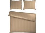 Bettwäsche Xenia Streif XXL Beige ca. 200x220cm