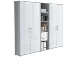Aktenschrank Office Edition Sw Set 10 Grau/Weiß