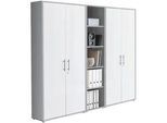 Aktenschrank Office Edition Sw Set 10 Grau/Weiß