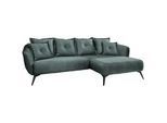 Wohnlandschaft Baggio Blau Velours