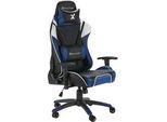 Gamingsessel Agility ca. 59,9x122x66cm Blau/Schwarz