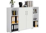 Aktenschrank Office Edition Sw Set 2 niedrig Weiß