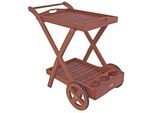 Servierwagen Toledo ca. 80x54x88 cm Holz geölt