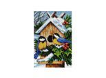Knüpfteppich "Futterhaus Winter"