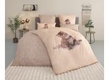 OTTO home Bettwäsche »Lyki«, ab Grösse 135x200 cm, 100% Polyester, Katze, Pferd, Löwe, Pinguin