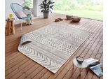 Teppich HANSE HOME "BIRI Wendeteppich", beige (creme, grau), B:240cm H:5mm L:340cm, Polypropylen (PP), Teppiche, Teppich, In-& Outdoor, Wetterfest, Balkon, Läufer, Wohnzimmer, Wasserfest, Boho