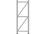 Ständerrahmen, für Regalsystem WR 600, H 2200 x T 600 mm