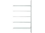 Fachbodenregal FBR 2200, Anbauregal, 1315 x 400 mm, 5 Böden
