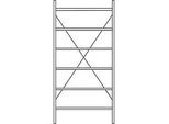 Grundregal R 3000, 6 Böden, B 1055 mm x T 300 mm, Böden lackiert