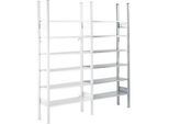 Fachbodenregal SSI Schäfer R3000, Anbauregal, 7 beschicht. Böden, B 1025 x T 600 mm