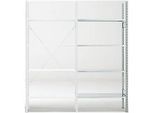 Anbauregal, 4 Böden, H 2278 x B 1055 x T 500 mm, verzinkt