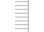 Anbauregal R 3000, 8 Böden, B 1025 mm x T 300 mm, Böden lackiert
