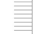 Anbauregal R 3000, 8 Böden, B 1315 mm x T 500 mm, Böden verzinkt