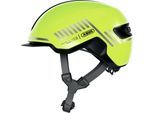 Fahrradhelm ABUS "HUD-Y" Gr. M, gelb (signal gelb), Helme, M Kopfumfang: 54cm - 58cm