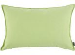 Dekokissen H.O.C.K. "Caribe Outdoor", grün (grün, unifarben), B:60cm L:40cm, Polyacryl (dralon), Dekokissen_Sitzkissen_Kissenhüllen, wasserabweisend, Kissenhülle mit Füllung, 1 Stück
