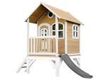 Ambia Garden Spielhaus , Braun, Grau, Weiß , Holz , Hemlocktanne , 287x231x191 cm , EN 71, CE, FSC 100% , Freizeit & Co, Gartenspielzeug, Spielhäuser
