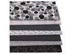 Patchwork- und Quiltpaket "Dots & Stripes", schwarz/weiß/grau