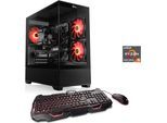 CSL Gaming-PC "AeroVision V24285", schwarz, Microsoft Windows 11 Home (64 Bit), 32 GB RAM 1000 GB SSD, Computer