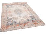 Teppich TOM TAILOR HOME "Funky Orient Kirman" Gr. 4, bunt (multi), B:145cm H:5mm L:200cm, Baumwolle, Kunstfaser, Teppiche, Teppich, Kurzflor, Orient-Optik, Vintage Design, auch als Läufer