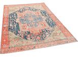 Teppich TOM TAILOR HOME "Funky Orient Heriz" Gr. 3, bunt (multi), B:115cm H:5mm L:180cm, Baumwolle, Kunstfaser, Teppiche, Teppich, Kurzflor, Orient-Optik, Vintage Design, mit Bordüre, auch als Läufer