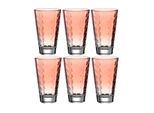 LEONARDO Glas »Optic Pastell 30«, (6 tlg.)