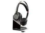 Poly Voyager Focus UC Kopfhörer Noise cancelling mit Mikrofon - Schwarz