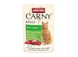 animonda Carny Nassfutter Katze Adult Rind und Strauß 48x85 g