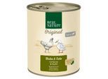 REAL NATURE Nassfutter Hund, Senior, Huhn und Ente 6x800 g