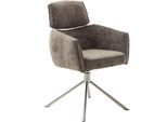 MCA furniture Esszimmerstuhl »QUEBEC«, (Set), 2 St., (2er-Set), 360° drehbar, Taschenfederkern, Sitzhöhe ca. 51 cm