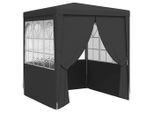 vidaXL Profi-Partyzelt mit Seitenwänden 2×2m Anthrazit 90 g/m²