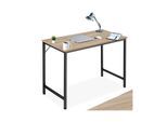 tectake® Schreibtisch, Industrial Style, große Beinfreiheit, Höhe 75,5 cm
